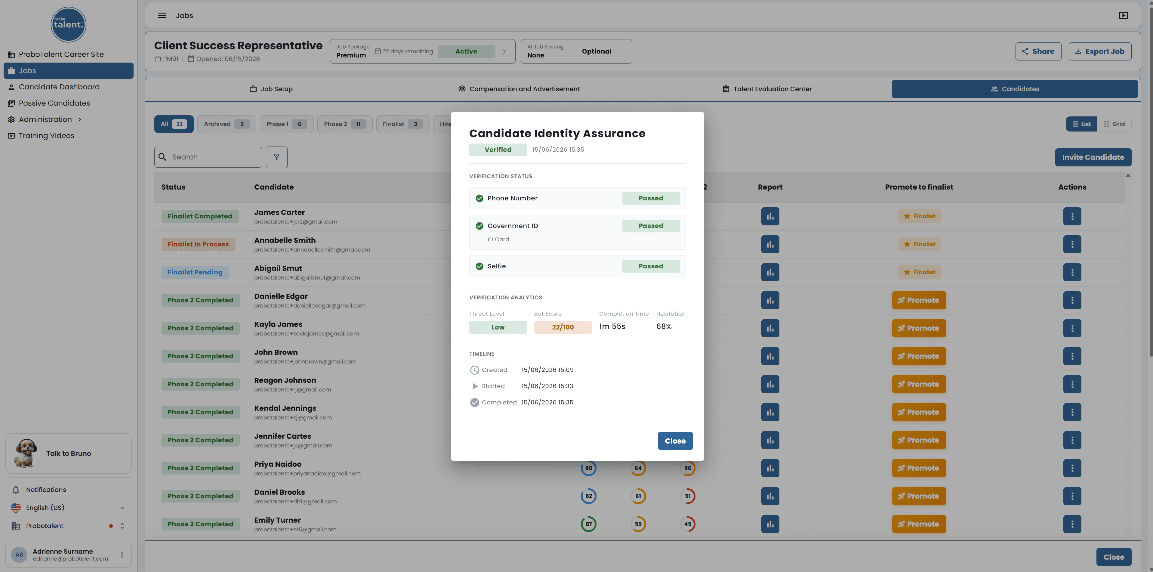 Candidate Identity Assurance - Add on Services